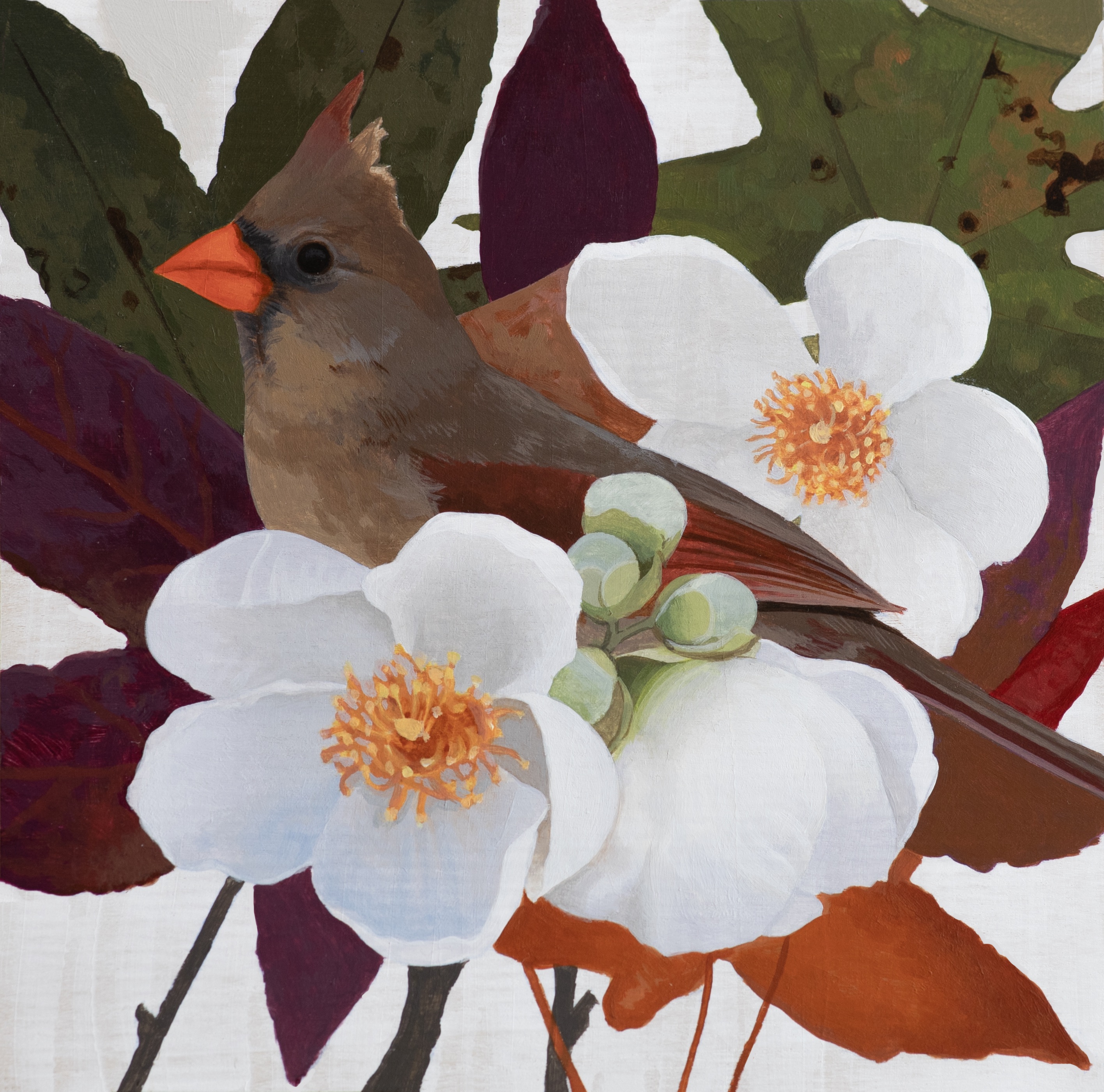 Northern Cardinal Corsage